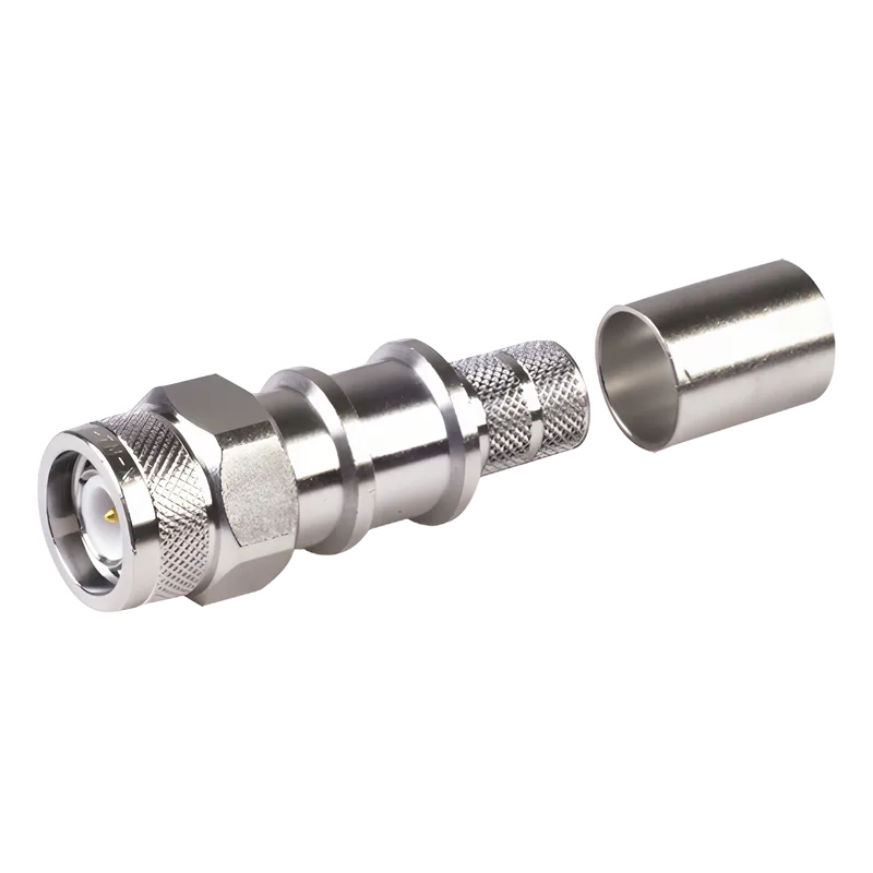 Conector TNC Macho Plegable con Pin Cautivo para cables Tipo RG8 Times Microwave EZ-400-TM-X
