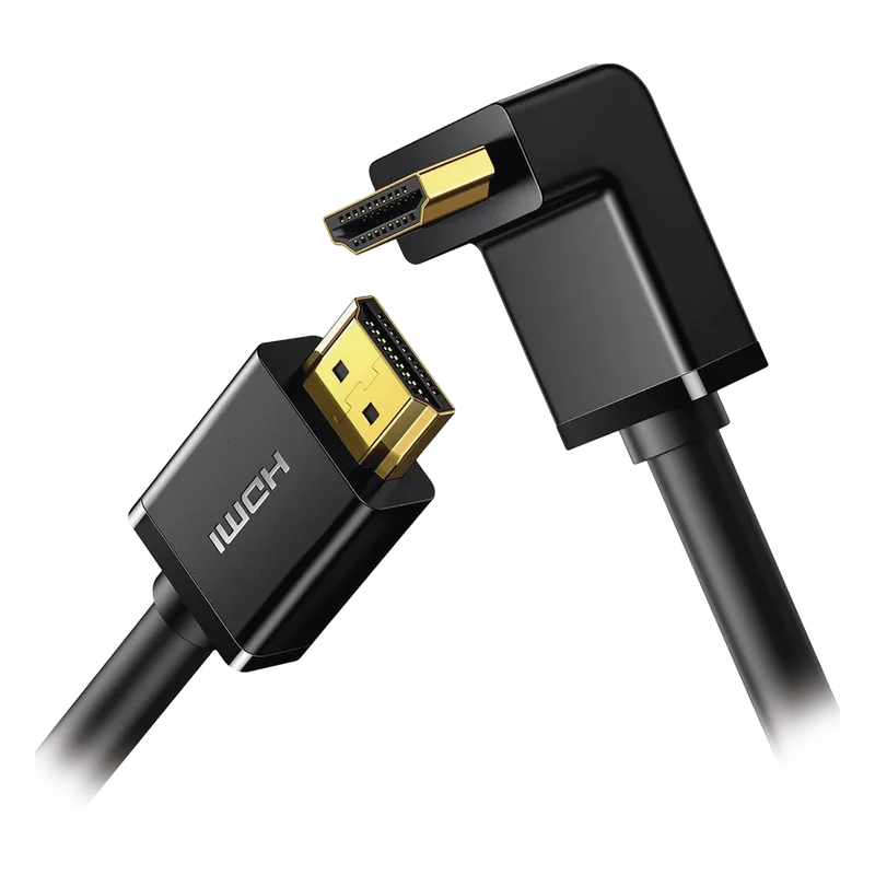 Cable HDMI 2.0 en Ángulo de 90° / 3 Metros (9.84 Pies) / 4K@60Hz / HDR / 3D / HEC (Canal Ethernet HDMI) / ARC (Canal de Retorno de Audio) / CEC / 32 Canales de Audio / HDCP 2.2 / Dolby Atmos / 18 Gbps / Blindaje Múltiple UGREEN 10174