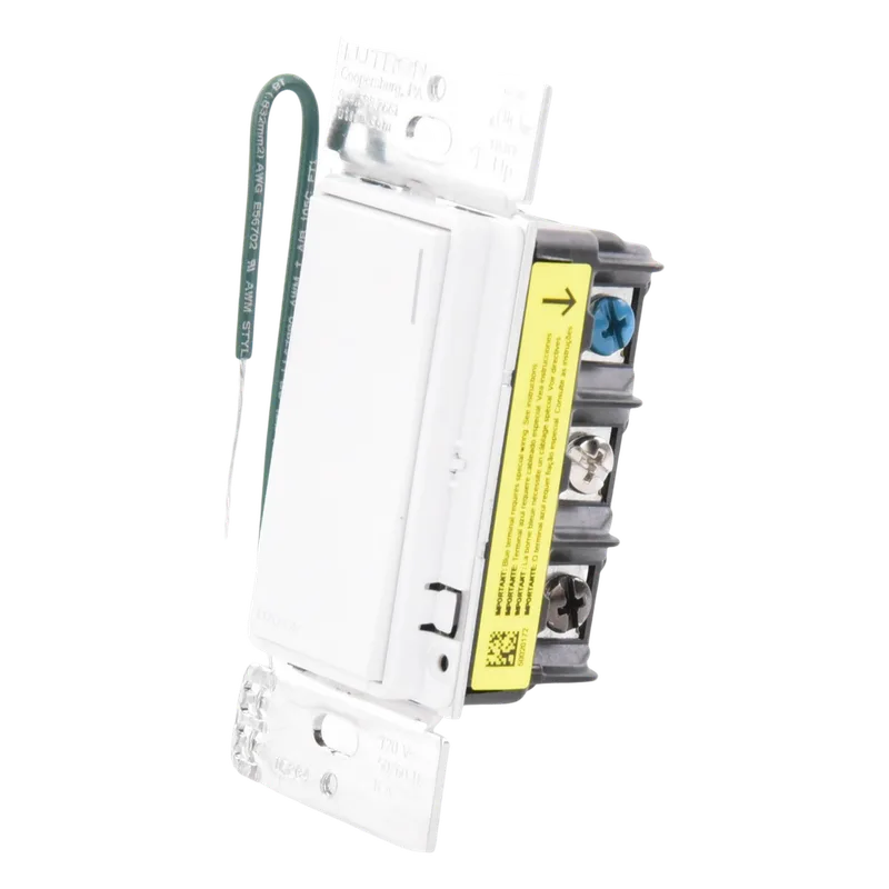Interruptor táctil on/off Sunnata con cable neutro, 8 A iluminación y 5.8 A motor, línea RadioRA 3 LUTRON RADIORA 3 RRST8ANSSW