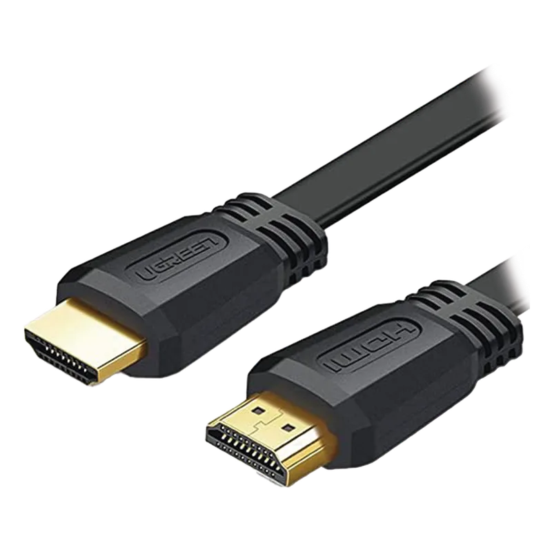Cable HDMI 2.0 Plano de 5 Metros (16.40 Pies) / 4K@60Hz / HDR / 3D / HEC (Canal Ethernet HDMI) / ARC (Canal de Retorno de Audio) / Color Profundo de 48 Bits / Audio de 32 Canales / HDCP / Audio Dolby True HD 7.1 / 18 Gbps / EstaÑado y Triple Blindaje / A UGREEN 50821