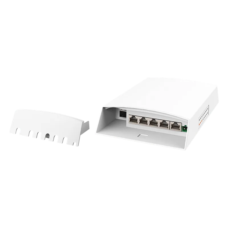 Switch CCTV PoE para Exterior / No administrable / PoE Entrada 802.3 bt Hasta 60W / 1 Puerto PoE salida 24V pasivo Hasta 12W / 3 puertos PoE 802.3 at Hasta 30W / Ideal para Aplicaciones CCTV con Enlaces Inalámbricos WI-TEK WI-PS306GF-O-DC