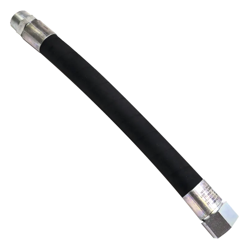 Manguera flexible de descarga de 2 pulgadas para sistemas de extinción con agente limpio, conexión giratoria a la válvula del cilindro y rosca NPT macho a la tubería KIDDE WK-283899-000