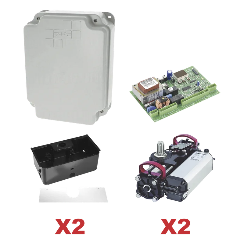 Kit de Operadores Subterraneos FAAC S800 a 115V Para Puertas Abatibles / Para Puertas de Hasta 2 Metros y 800 Kg FAAC-S800-CBAC