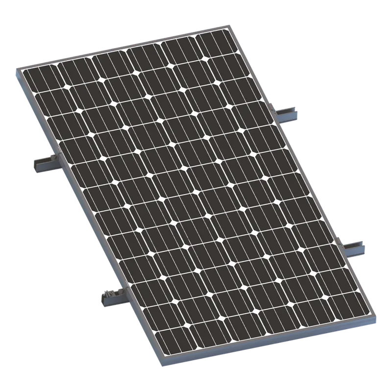 Kit De Minirieles Para Panel Solar Arreglo 1X1 Para Instalación Plano En Lámina EPCOM POWERLINE VEKTORMINIKIT1X1