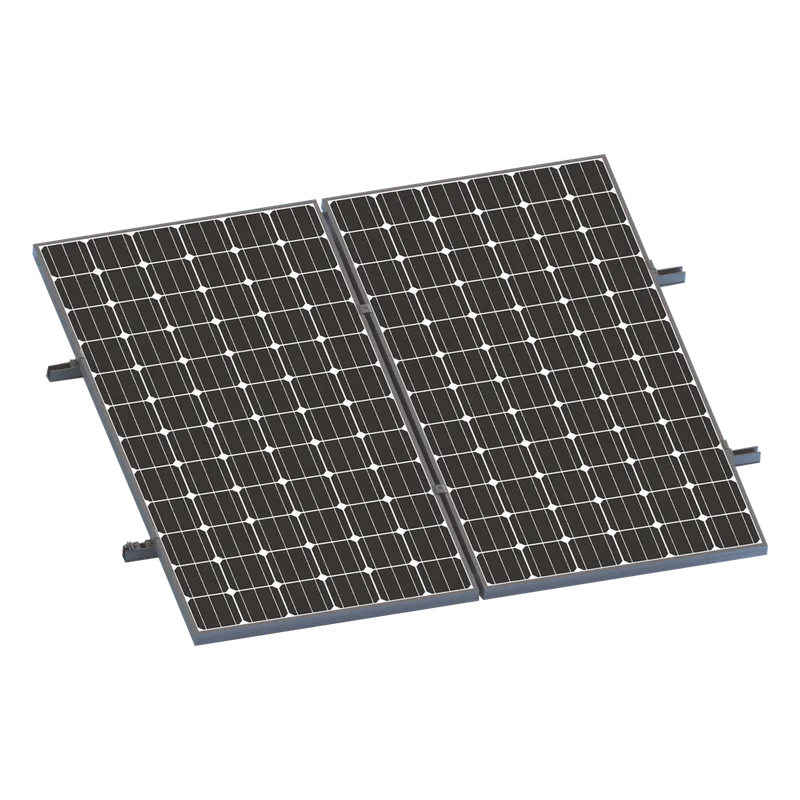 Kit De Minirieles Para Panel Solar Arreglo 1X2 Para Instalación Plano En Lámina EPCOM POWERLINE VEKTORMINIKIT1X2