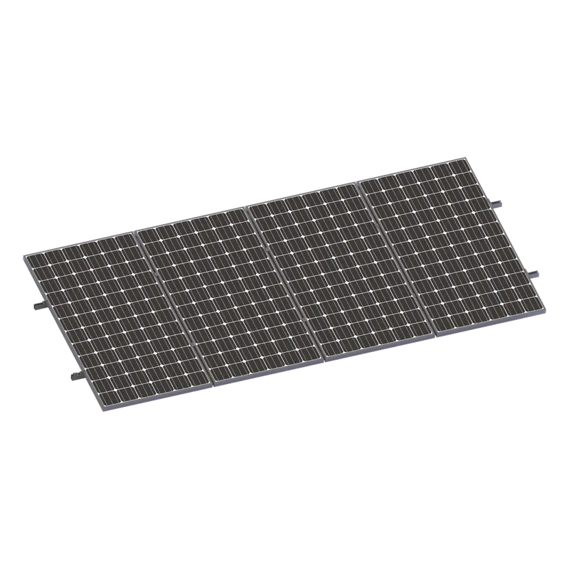 Kit De Minirieles Para Panel Solar Arreglo 1X4 Para Instalación Plano En Lámina EPCOM POWERLINE VEKTORMINIKIT1X4