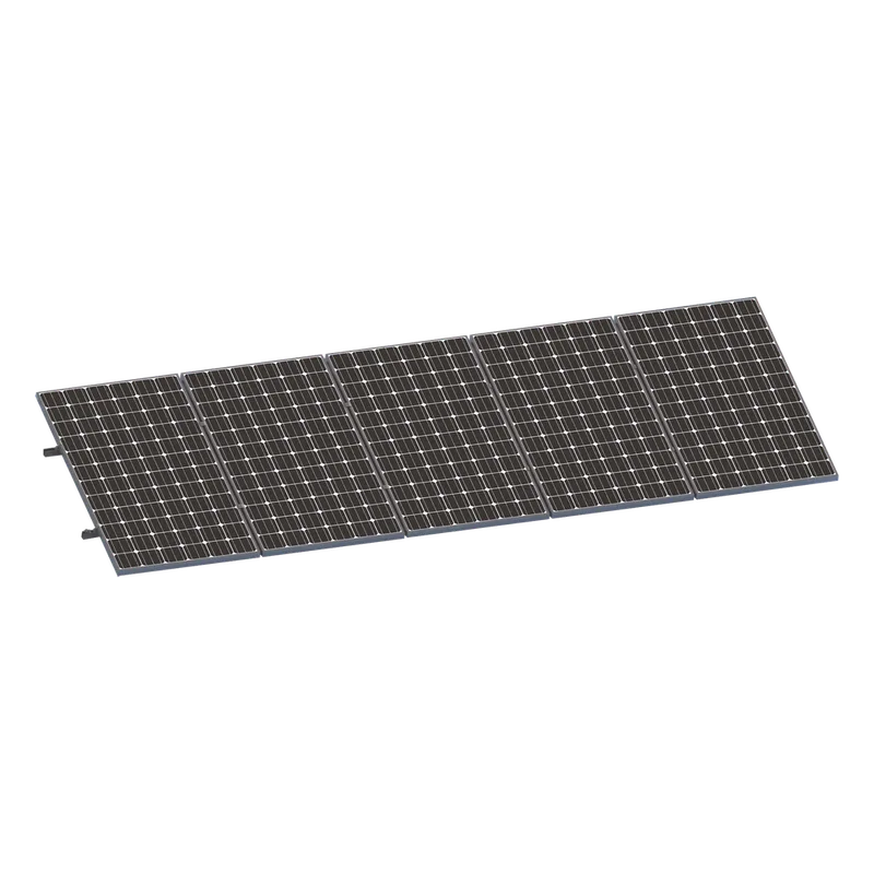 Kit De Minirieles Para Panel Solar Arreglo 1X5 Para Instalación Plano En Lámina EPCOM POWERLINE VEKTORMINIKIT1X5