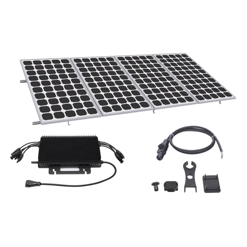 Kit Solar para Interconexión de 2.2KW de Potencia Pico 220Vcc con Microinversor y 4 Módulos de 550 W (Incluye Montaje ) HOYMILES KITHMS2K550SP