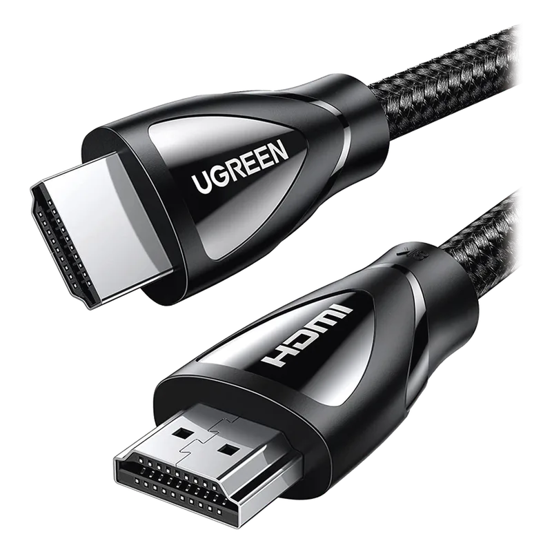 Cable HDMI 2.1 de Nylon Trenzado / 5 Metros (16.40 Pies) / 8K@60Hz/4K@120Hz / eARC (Canal de Retorno de Audio) / HDR10+ / VVR / HEC (Canal Ethernet HDMI) / ALLM / 3D / Dolby Atmos / Dolby Vision / 48 Gbps / Mayor Duración UGREEN 80405