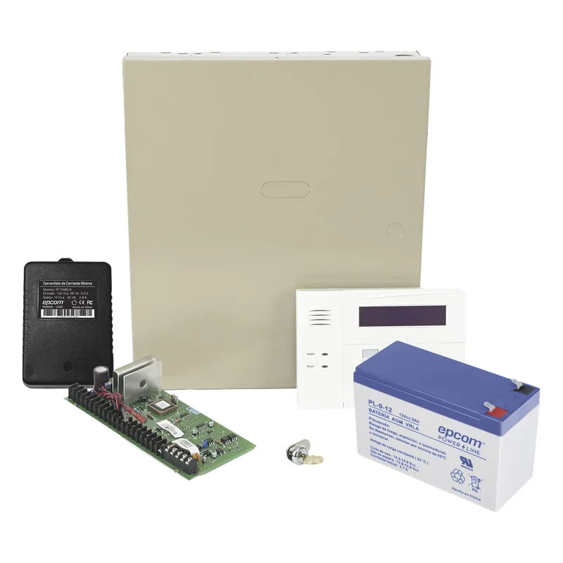 Kit de panel de alarma con teclado alfanumérico, batería de respaldo, transformador y gabinete HONEYWELL HOME RESIDEO VISTA48LANTB8AH/6160RF