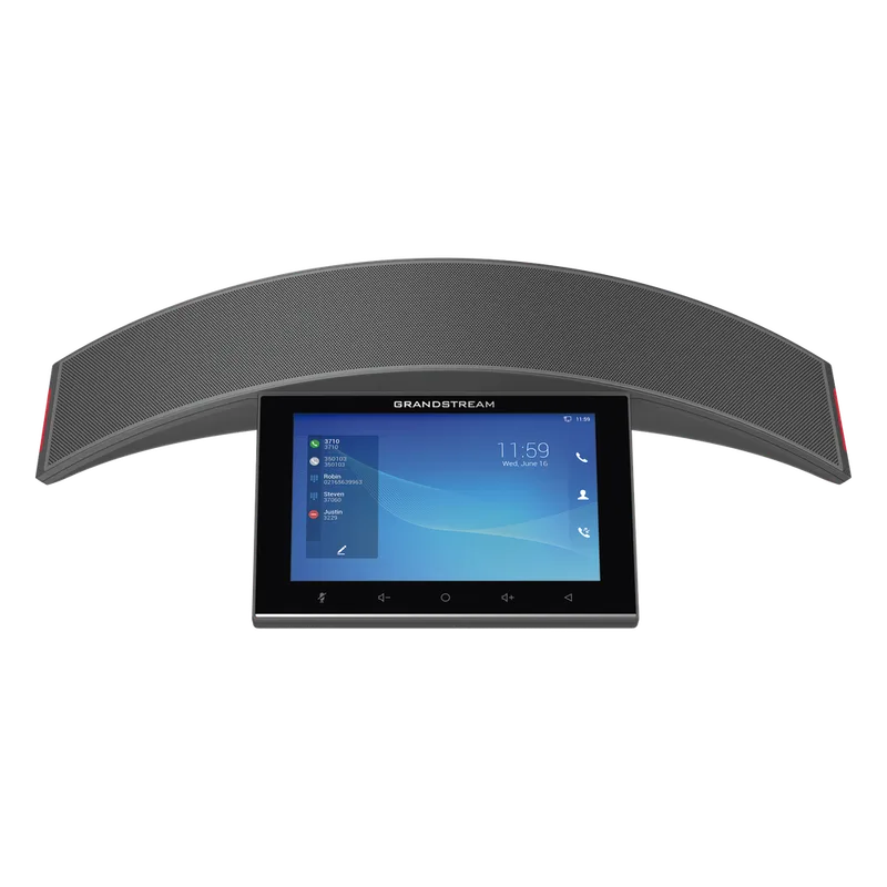 Teléfono - Audioconferencias IP Android 10, 12 líneas SIP con 12 cuentas, pantalla táctil 8", puertos Gigabit, Wi-Fi, Bluetooth, PoE, codec Opus, IPV4/IPV6 con gestión en la nube GDMS GRANDSTREAM GAC2570