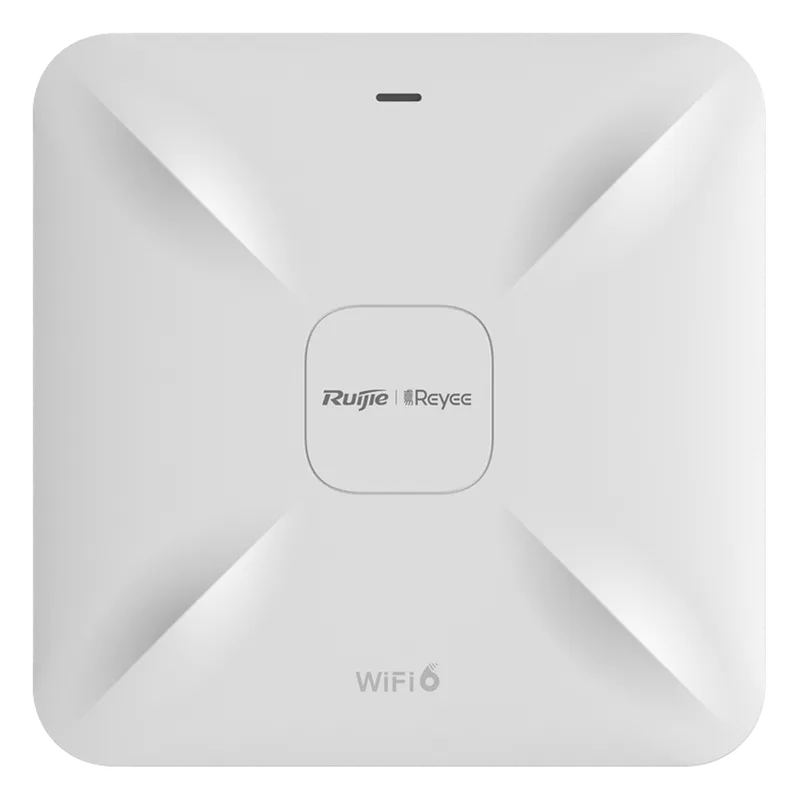 Punto de Acceso Mesh Wi-Fi 6 para Interior, se Instala en Techo o Pared, hasta 512 Usuarios y 2.97 Gbps, Doble Banda 802.11ax MU-MIMO 2x2 RUIJIE RG-RAP2260