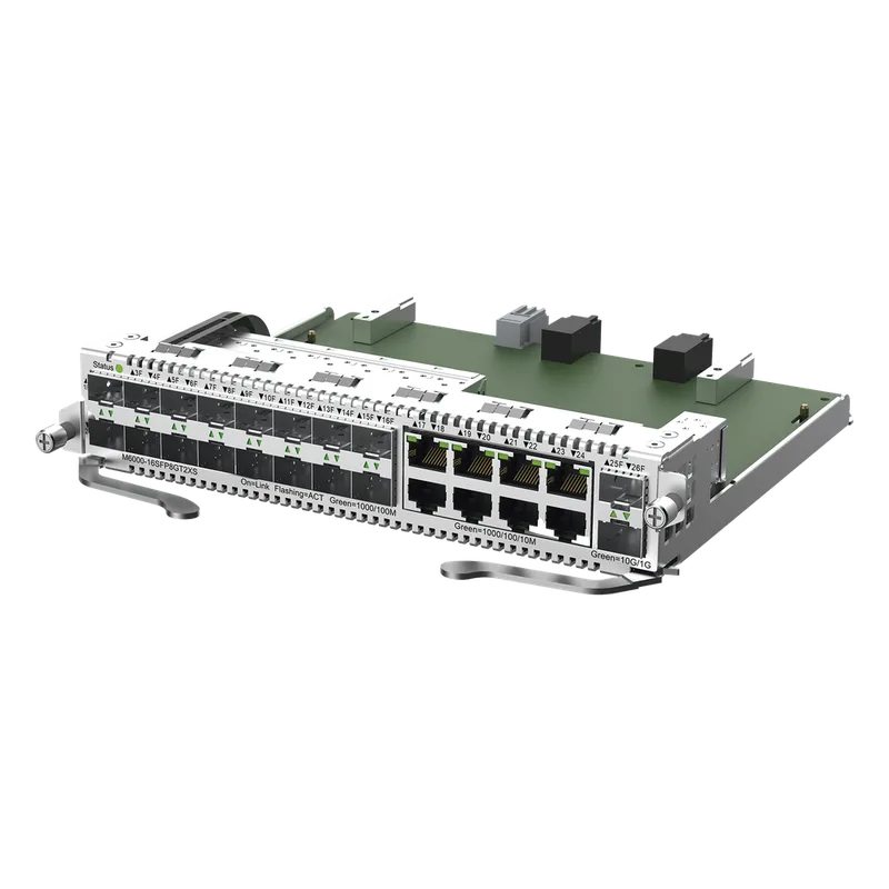 Tarjeta switch de 16 puertos SFP y 8 RJ45 Gigabit para RG-NBS6002 RUIJIE M6000-16SFP8GT2XS