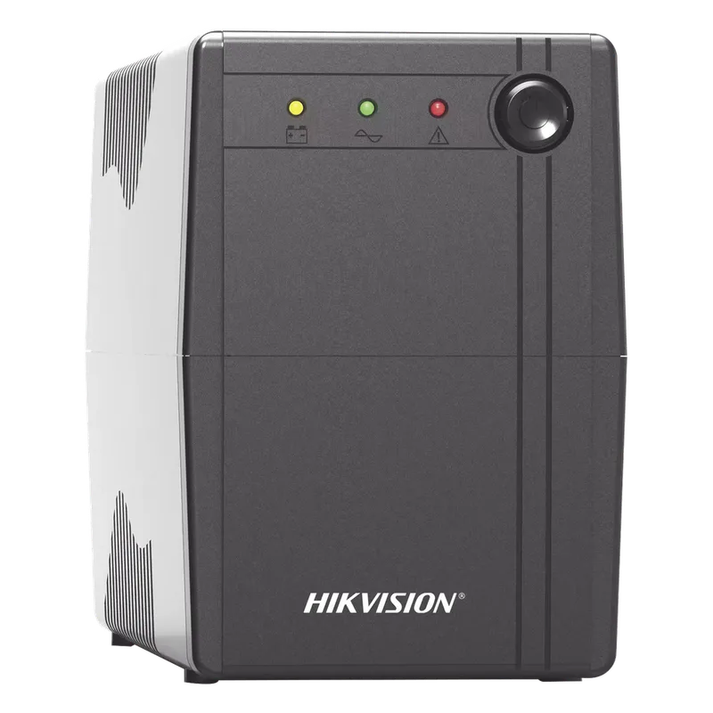 UPS de 1000 VA / 600 W / Protección Contra Sobrecarga y Descarga / Entrada y Salida 120 VCA / 6 Tomas NEMA 5-15R (4 con Respaldo y 2 sin Respaldo) HIKVISION DS-UPS1000-X
