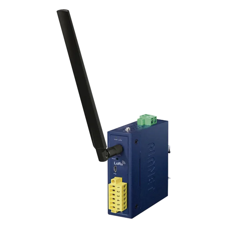 (LoRa) Controlador de nodo industrial IP30, Dos Interfaces de Entrada y Salida Digital,Soporta Protocolo LoRaWAN Clase C, PLANET LN1140