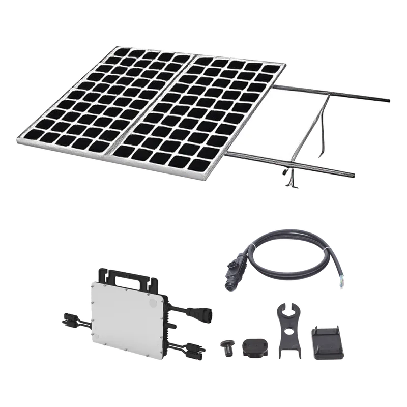 Kit Solar para Interconexión de 1.1 KW de Potencia Pico 220Vcc con Microinversor 1KW y 2 Módulos de 550 W (Incluye Montaje ) HOYMILES KITHMS1K550