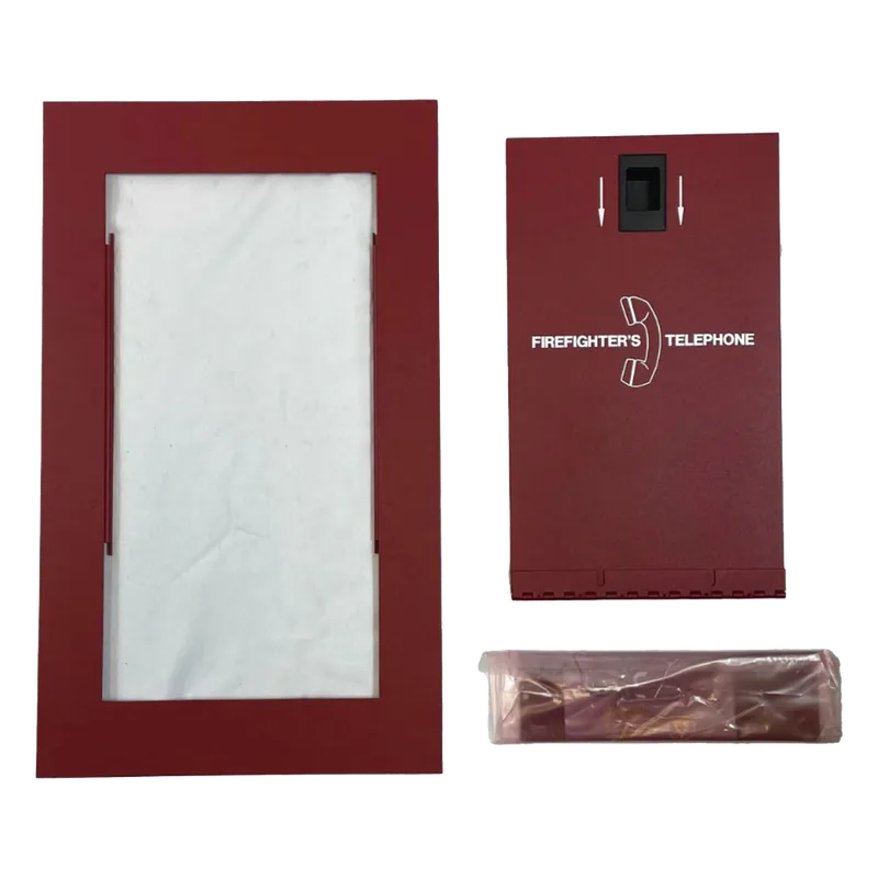 Puerta con pestillo para estación telefónica de bomberos de montaje en superficie, acabado rojo esmaltado NOTIFIER AFAWS-LS