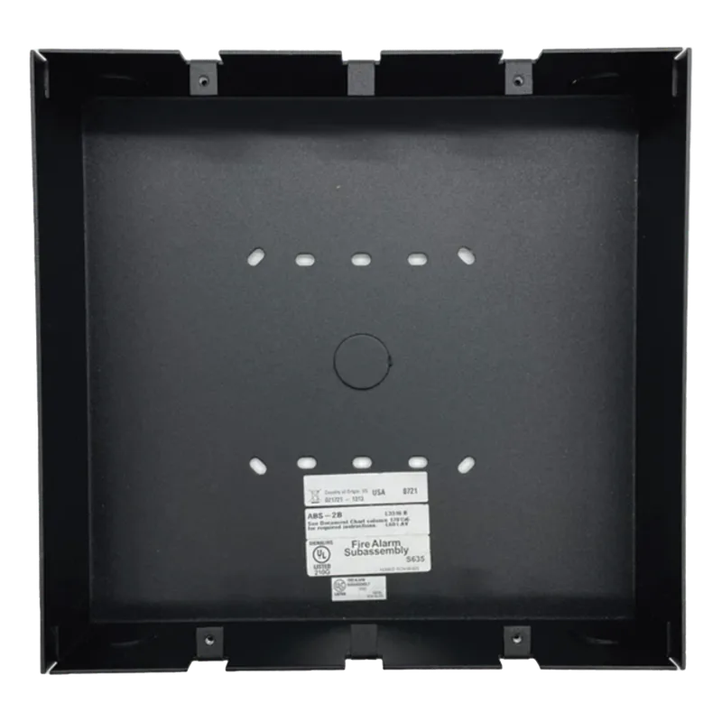 Caja de montaje en superficie para anunciador de red NCD, color negro NOTIFIER ABS-TD
