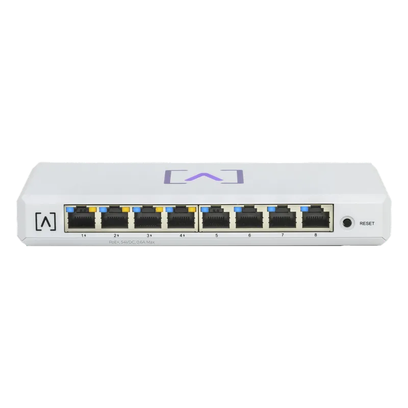 Switch Gigabit PoE+ Administrable / 8 puertos 10/100/1000 Mbps (4 de ellos PoE+ 802.3af/at) / Hasta 60W / Administración nube gratuita / Presupuesto de 60W ALTA LABS S8-POE