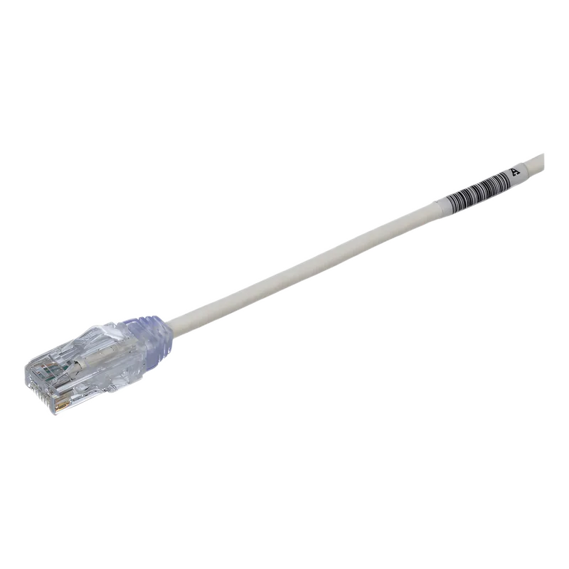 Cable de Parcheo TX6, UTP Cat6, Diámetro Reducido (28AWG), Color Blanco, 0.5 Metros (1.64 Pies) PANDUIT UTP28SP0.5M
