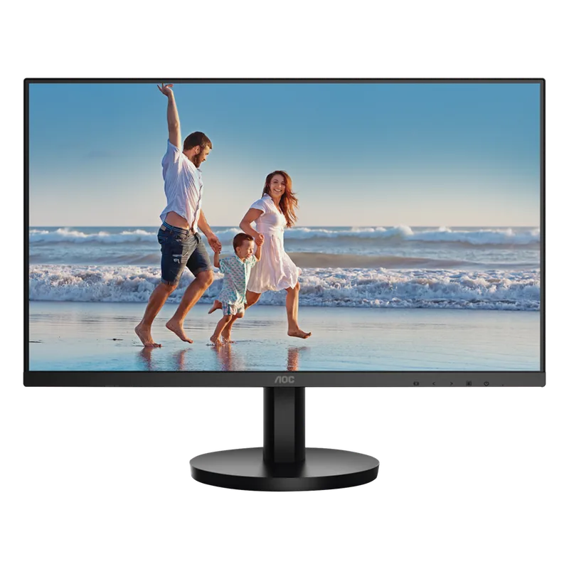 Monitor LED de 23.8" VESA, Resolución 1920 x 1080 Pixeles, Entradas de Video VGA/HDMI. Panel VA LCD Backlight LED. Ultra Delgado AOC 24B3HM