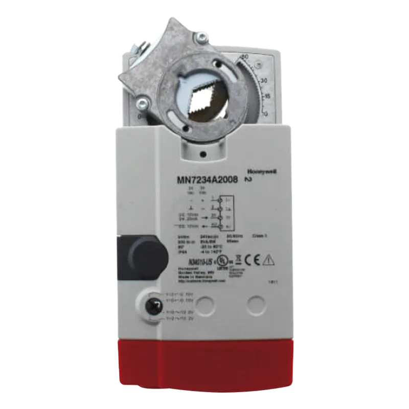 Actuador de Acople Directo sin Retorno de Resorte / 34 Nm (300 lb-in) / Control Modulante 0(2)-10 Vdc / 0(4)-20 mA / Retroalimentación 2-10 Vdc / Alimentación 24 Vac/Vdc / Carrera 95° en 95 s / IP54 NEMA2 HONEYWELL BMS MN7234A2008