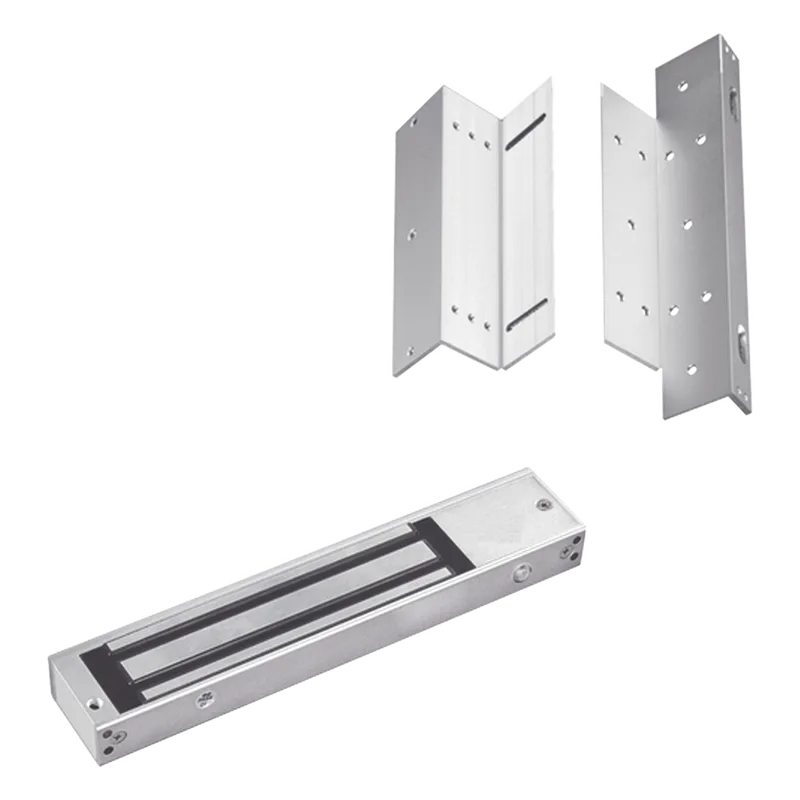 Kit para control de acceso incluye Chapa magnética de 600Lbs / Montajes L y Z ACCESSPRO MAG600NLEDK