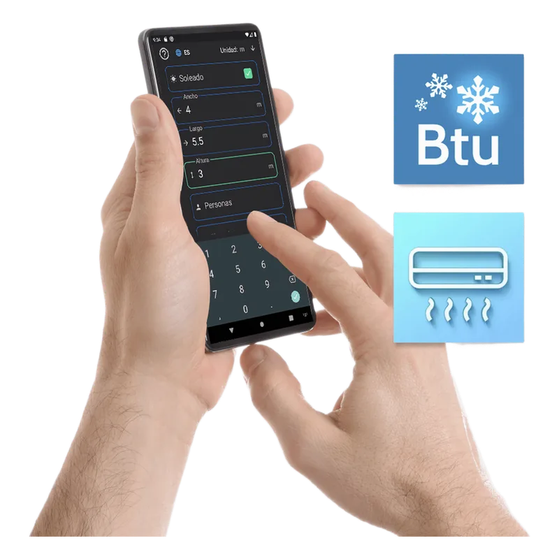 Calculador de capacidad de enfriamiento BTU Aufit CALCULADOR-BTU