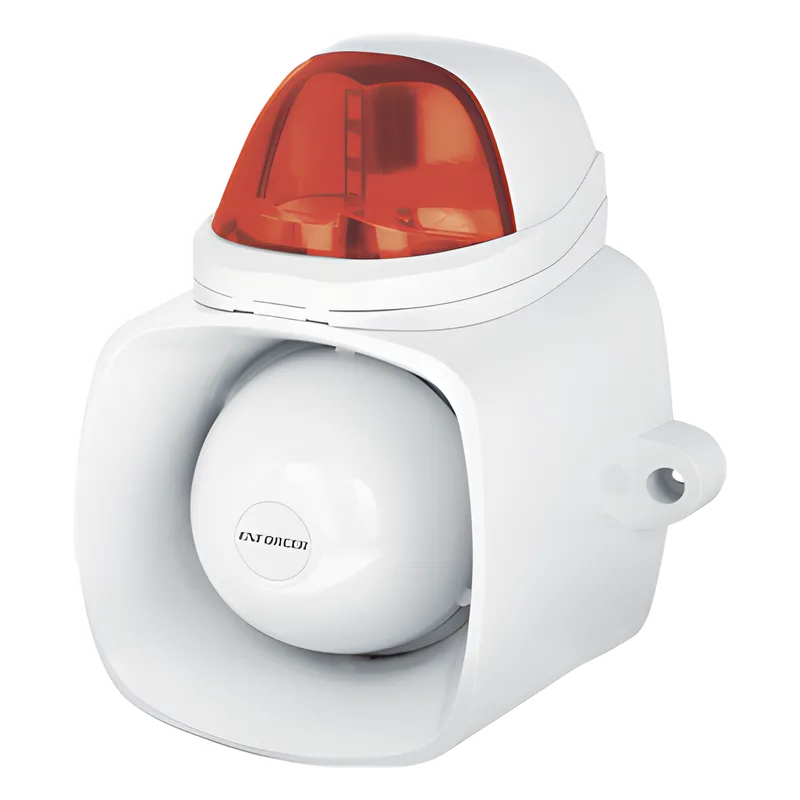 Sirena / Luz Estroboscópica Autónoma / Color Rojo 4 en 1 / IP65 / Uso Interior y Exterior / 12 Vcd / Múltiples Tipos de Notificación / Estroboscópica, de Sirena o de Audio / ENFORCER SECOLARM SH816SSMQ/R