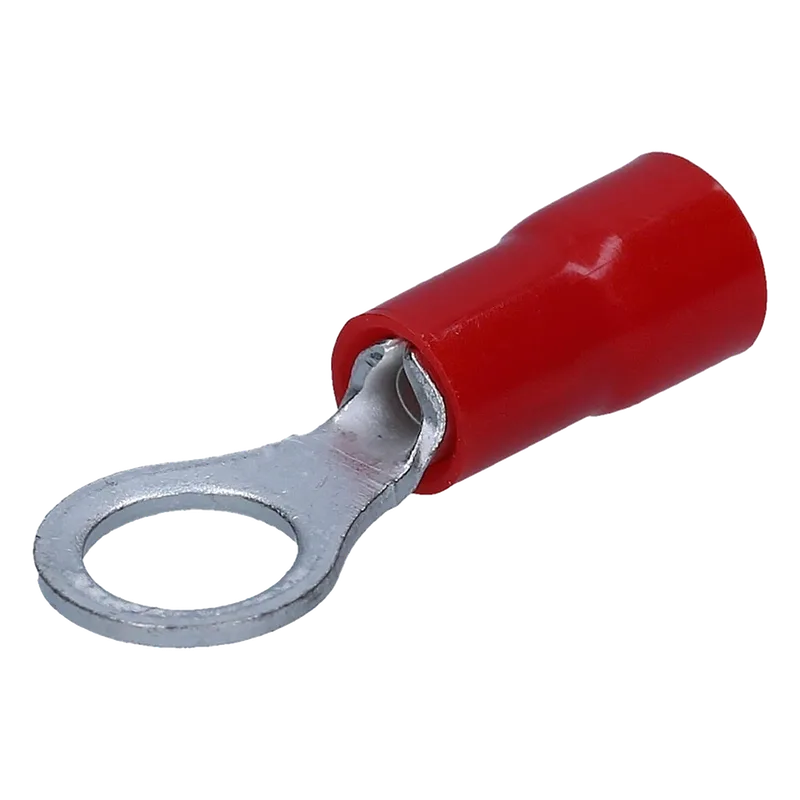 Terminal tipo ojo / 1 / 4 " / 22 - 16 AWG / Rojo / Paquete de 25 piezas. EPCOM POWERLINE AE34150