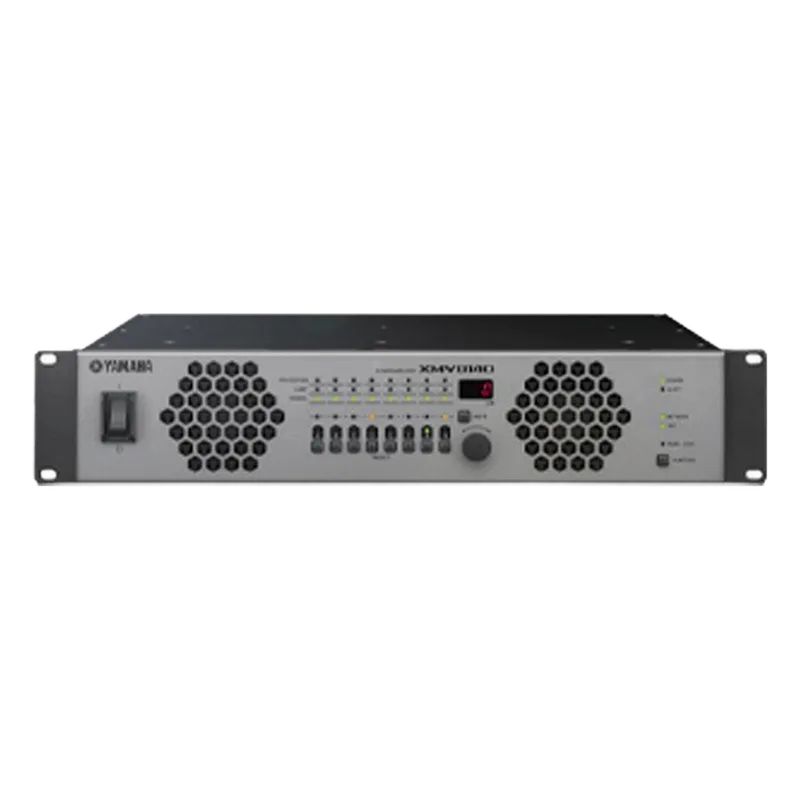 Amplificador de Audio Multicanal con Conexión Análoga / YDIF | 8 Canales, 140W | 8 OHMS | 70/100V YAMAHA XMV8140