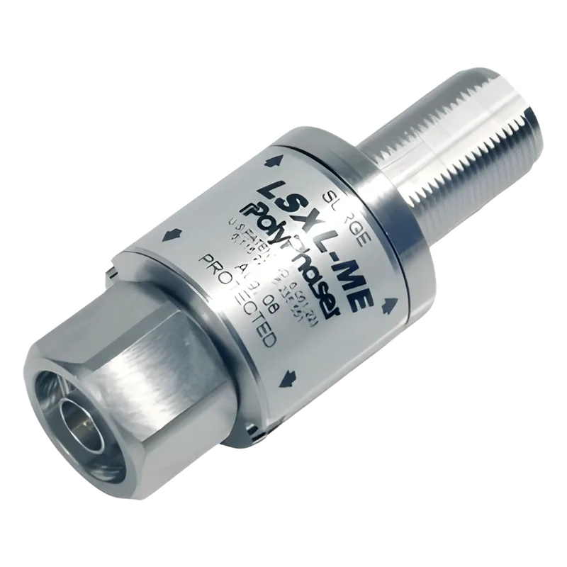Protector Coaxial RF con Filtro / 1.8-3.8 GHz + 4.2-6.0 GHz / N Macho / Bloqueo DC / IP65 POLYPHASER LSXL-ME
