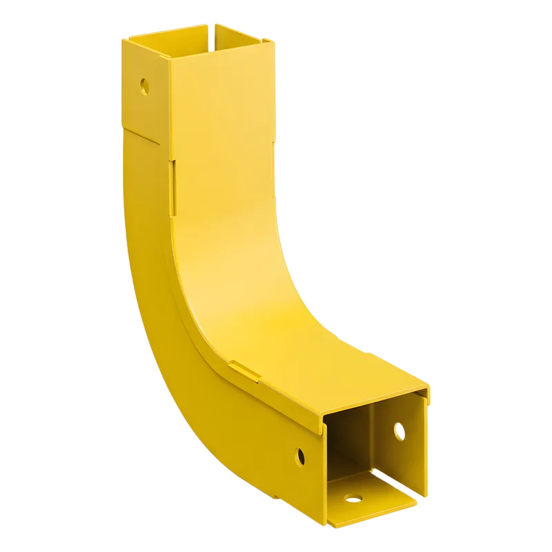 Bajada Vertical Interior de 90º, Para uso con Canaletas 2x2 FiberRunner™, Color Amarillo PANDUIT FIVRA2X2LYL