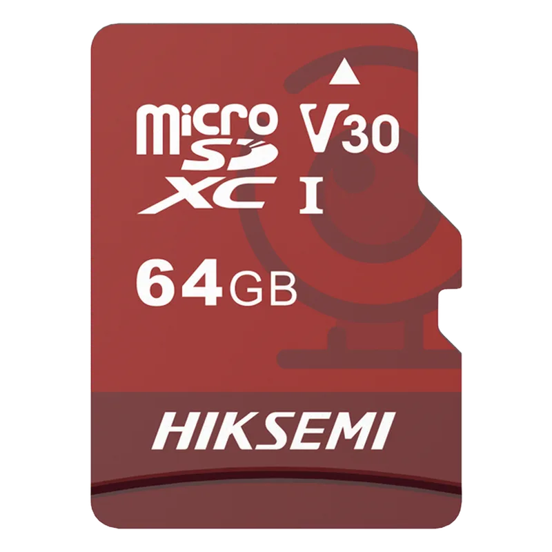 MicroSD HIKSEMI NEO Plus / 64 GB / 95 MB/s Lectura / 40 MB/s Escritura / Clase 10 U3 / TLC NAND / Especializada Para Videovigilancia 24/7 HIKSEMI by HIKVISION HS-TF-E1/64G