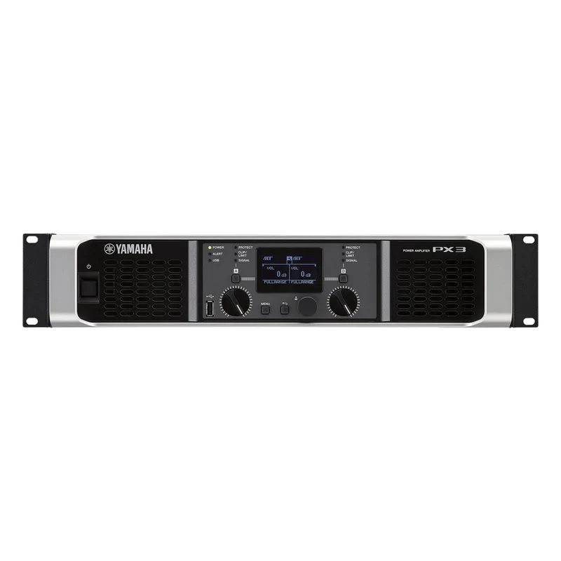 Amplificador de audio Clase D | 300 W x 2 a 8&Omega; | 500 W x 2 a 4&Omega;. | Baja Impedancia | Procesamiento Inteligente YAMAHA PX3