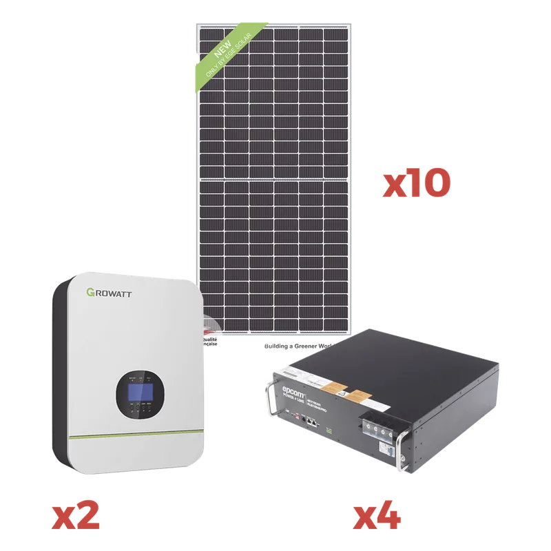 KIT DE ENERGIA SOLAR PARA MINISPLIT 220VCA 2000W EPCOM POWERLINE KITAMIN220