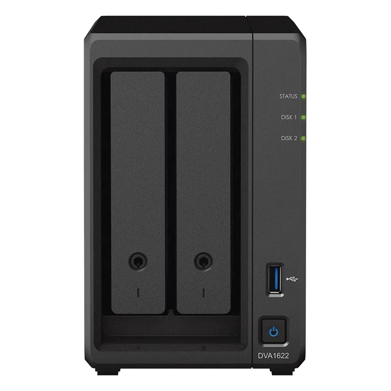 Deep Learning serie NVR de 2 Bahías / Servicio Nube Gratis (P2P) SYNOLOGY DVA1622