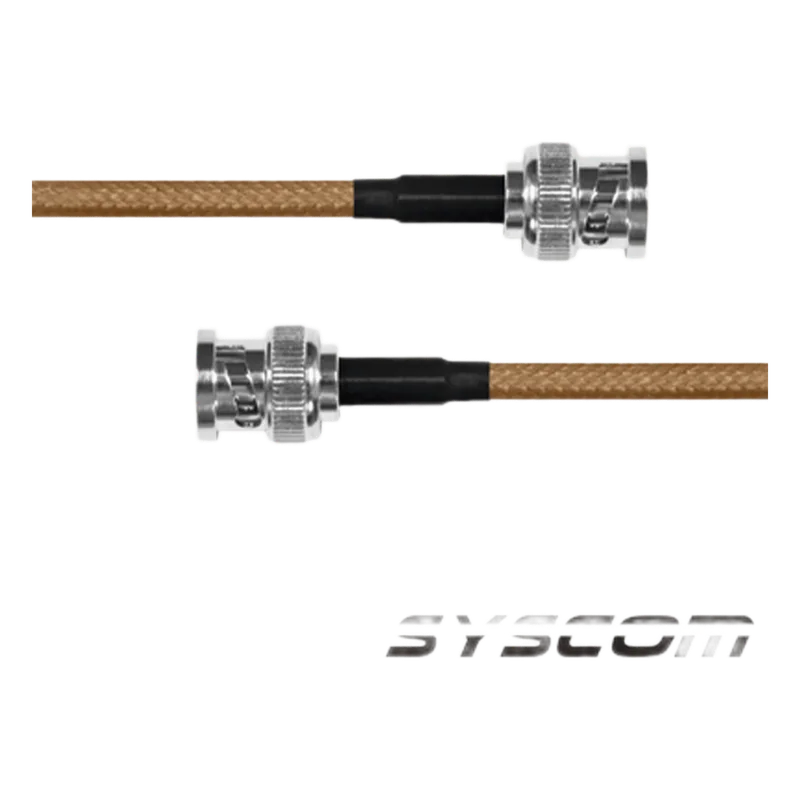Jumper con Cable LP142 de 60 cm (23.62 pulgadas), con Conectores BNC Macho a BNC Macho. EPCOM INDUSTRIAL SBNC142KBNC60