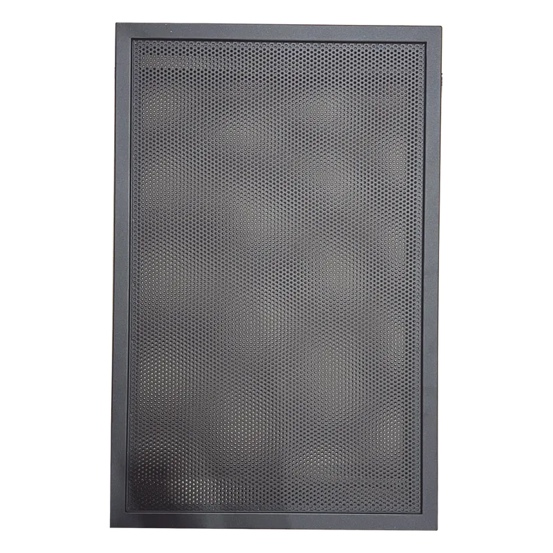 Puerta ventilada de acero para gabinete ONYX serie EQ de 3 niveles, para amplificadores y fuentes de alimentación NOTIFIER EQDR-C4