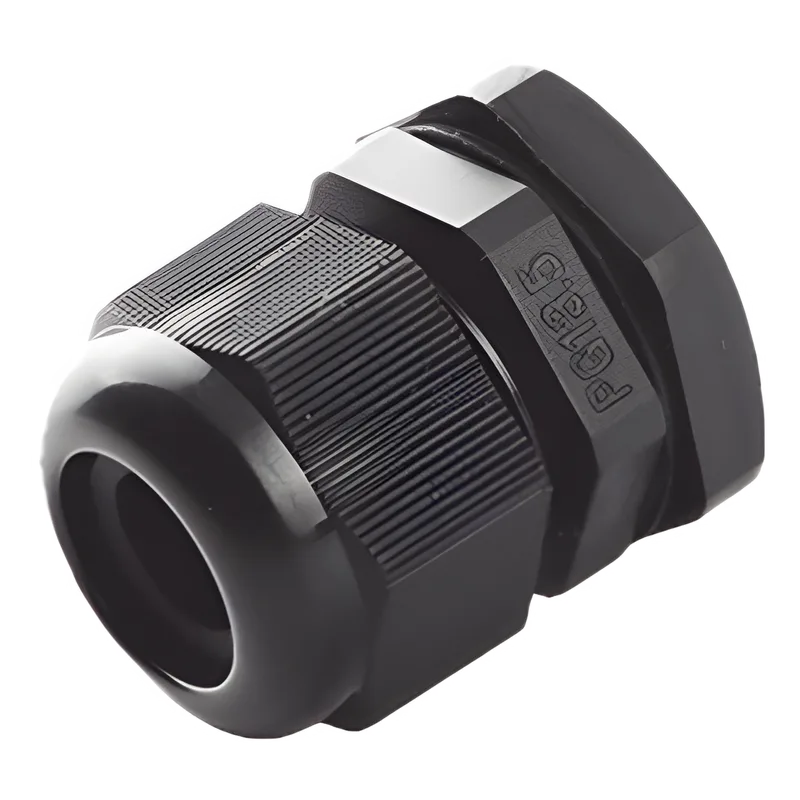 Conector Plástico Negro Tipo Glándula, para Cable de 6 a 12 mm de Diámetro. TXPRO TXG-PG-13.5BK
