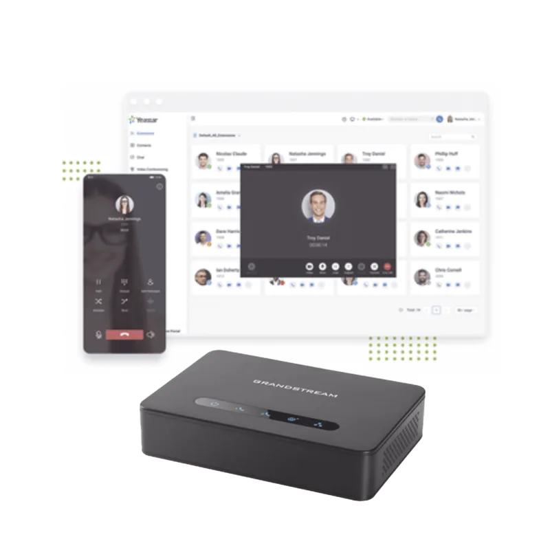 Conmutador Cloud Yeastar, 10 extensiones anuales, Gateway FXO para troncal analoga KITYEASTARCLOUD