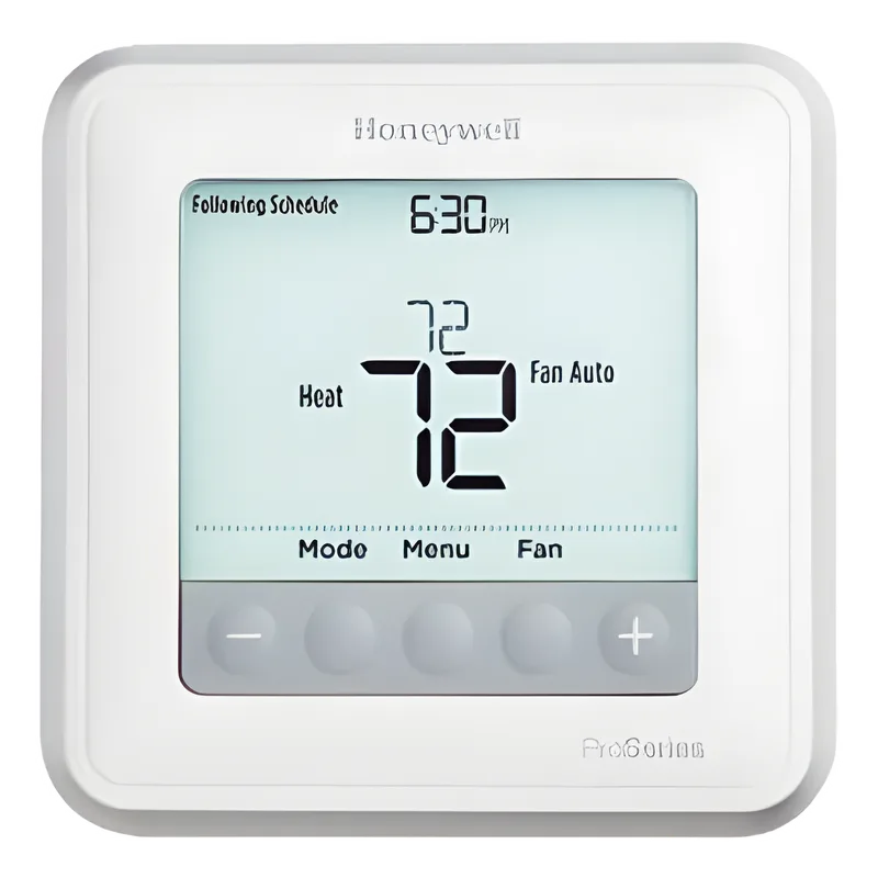 Termostato programable para bombas de calor de hasta 2 etapas calor/1 frío o sistemas convencionales de 1 calor/1 frío, serie T6 Pro HONEYWELL HOME RESIDEO TH6210U2001/U