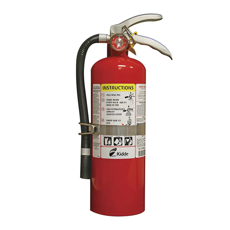 Extintor desechable de polvo químico seco multipropósito para fuegos clase A, B y C, 5.5 lb, con soporte metálico, paquete de 6 KIDDE PRO5MPV