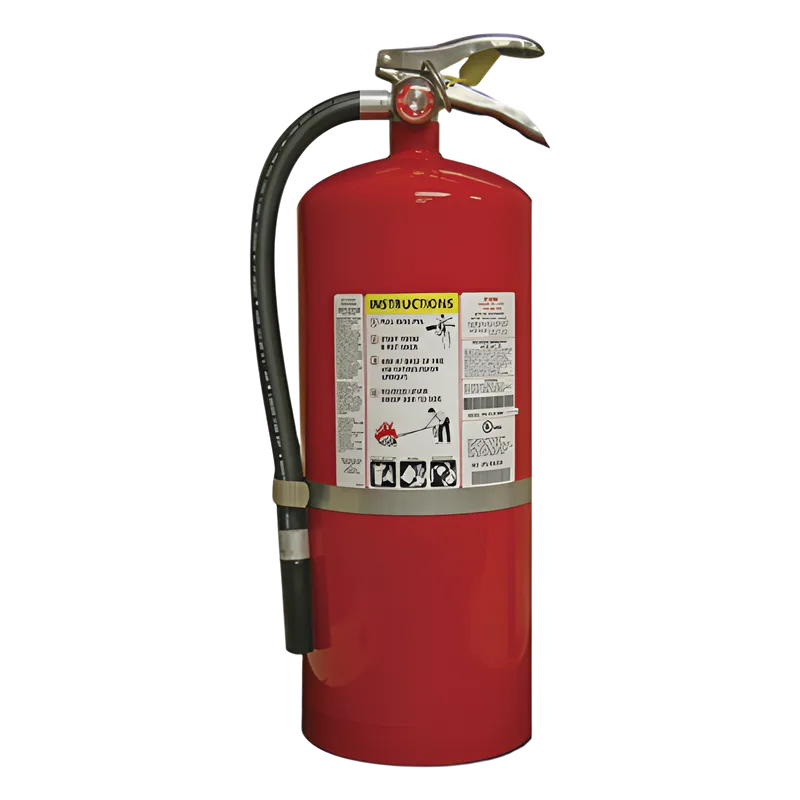 Extintor recargable de polvo químico seco multipropósito de 18 lb para fuegos clase A, B y C, con colgador de pared KIDDE PRO20MP6-A