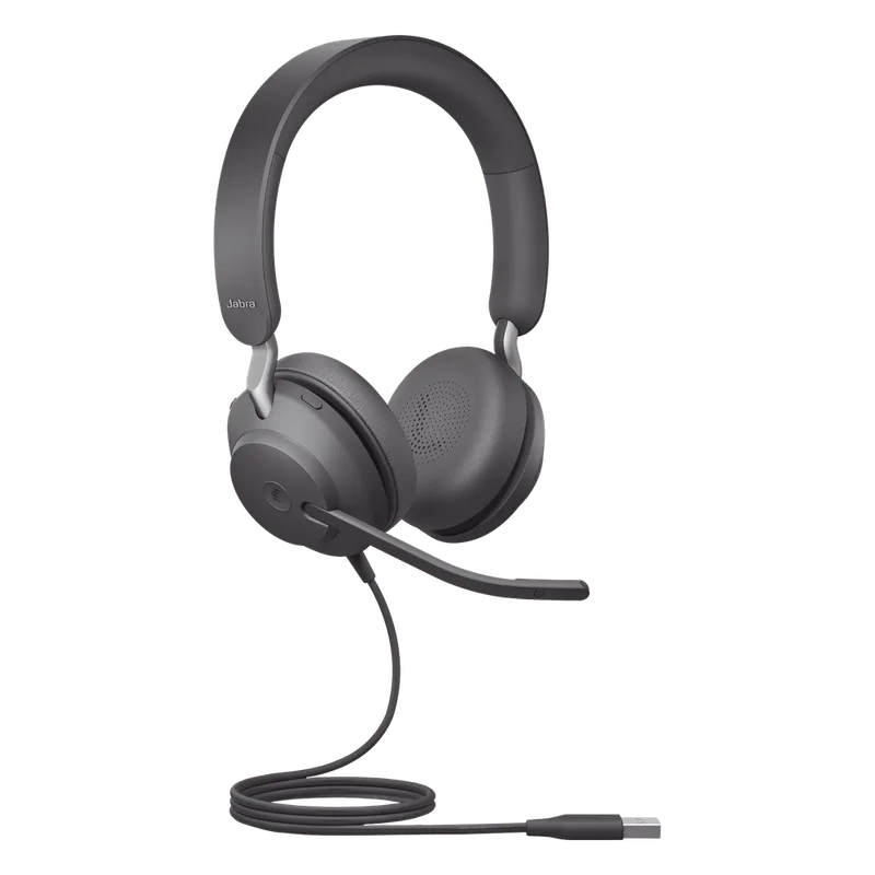 Jabra Jabra Evolve 2 40SE, Auricular stereo versión MS con aislamiento de ruido, conexión USB-A y indicador de ocupado (Busylight) (24189-999-999) EVOLVE2-40SE-STEREO-MS-A