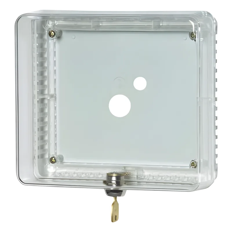 Guarda antimanipulación para termostato de pared, cubierta transparente, tamaño mediano, montaje vertical u horizontal con cerradura de llave HONEYWELL HOME RESIDEO TG511A1000/U