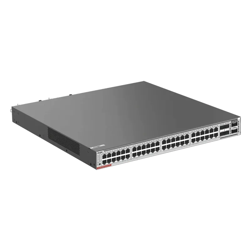 Switch Core 48 Puertos PoE 802.3bt Class 2 (Hi-PoE 90 W) Capa 3 Multi-Gigabit 5G y QSFP+ 40G (No Incluye Fuentes de Poder) RUIJIE RG-CS86-48MG4VS2QXS-UPD