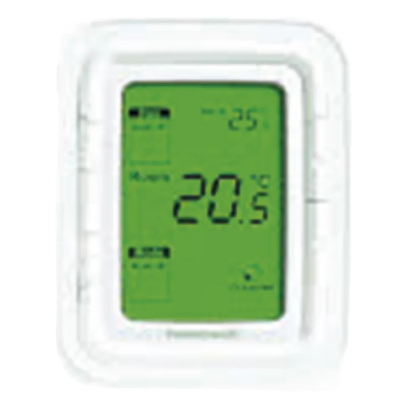 Termostato digital vertical para fan and coil de 2 y 4 tubos, control de ventilador de 3 velocidades, 120 VCA, pantalla LCD con luz de fondo verde HONEYWELL HOME RESIDEO T6861V1WG