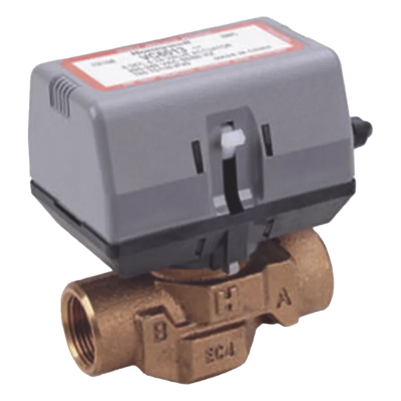 Válvula de zona motorizada de 2 vías 3/4 pulgada BSPT con actuador de 200 a 240 VAC para calefacción y aire acondicionado HONEYWELL HOME RESIDEO VC4013AM1000T