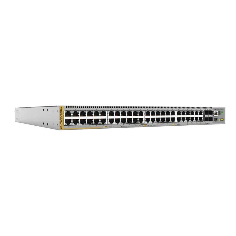 Switch Stack Capa3 40 puertos Gigabit, 8 puertos Miltigigabit 100/1G/2.5G/5G PoE++, Fuente redundante ALLIED TELESIS AT-X530DP-52GHXM